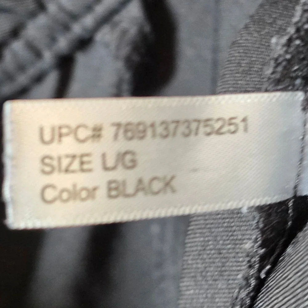 Climate Right Cuddl Duds Jogger Scrub Pants Womens Large‎ Black Pockets Elastic